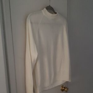 Classic Cream Turtleneck Sweater
